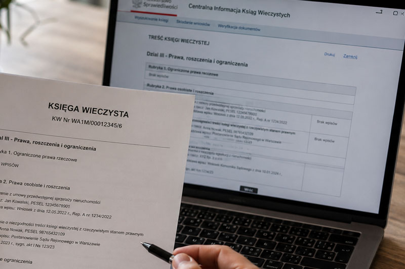 Sprawdzanie wpisów w dziale III księgi wieczystej przed sprzedażą nieruchomości